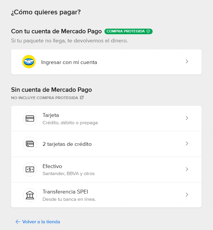 Paso 5: Método de pago preferido